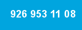 926 953 11 08 926 953 11 08
